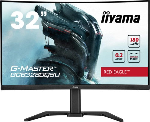iiyama G-MASTER GCB3280QSU-B2 computer monitor 80 cm (31.5") 2560 x 1440 pixels Dual QHD LED Black