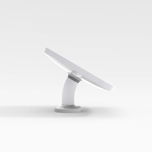 Bouncepad Swivel Desk | Apple iPad 8th Gen 10.2 (2020) | White | Covered Front Camera and Home Button |