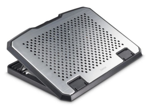 Hama Aluminium laptop cooling pad 39.6 cm (15.6") Black