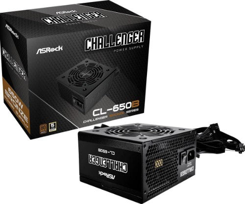 Asrock Challenger CL-650B power supply unit 650 W 20+4 pin ATX ATX Black