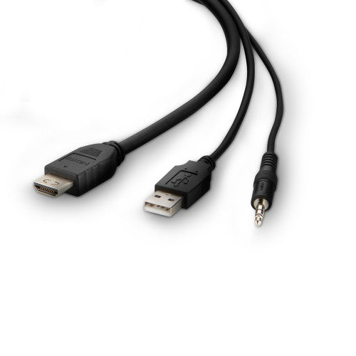 Belkin F1DN1CCBL KVM cable Black 3 m