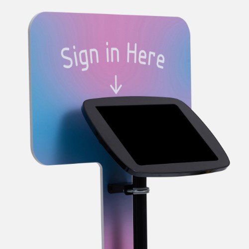 Bouncepad Original Elevate + Branding Board (inc USB Cable) | Samsung Galaxy Tab S7 FE 12.4 (2021) | Black | Covered Front Camera and Home Button
