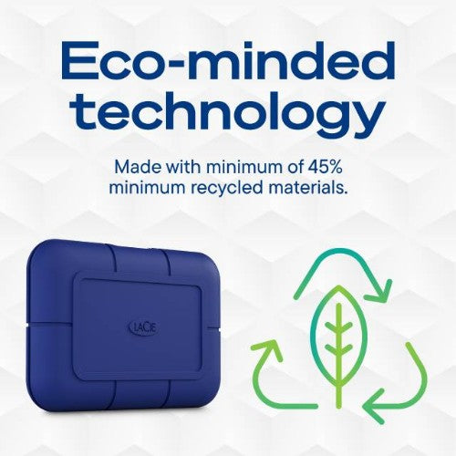 LaCie STNA2000400 external solid state drive Thunderbolt technology 2 TB USB Type-C Blue