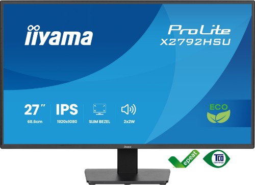 iiyama ProLite X2792HSU-B1 computer monitor 68.6 cm (27") 1920 x 1080 pixels Full HD LED Black