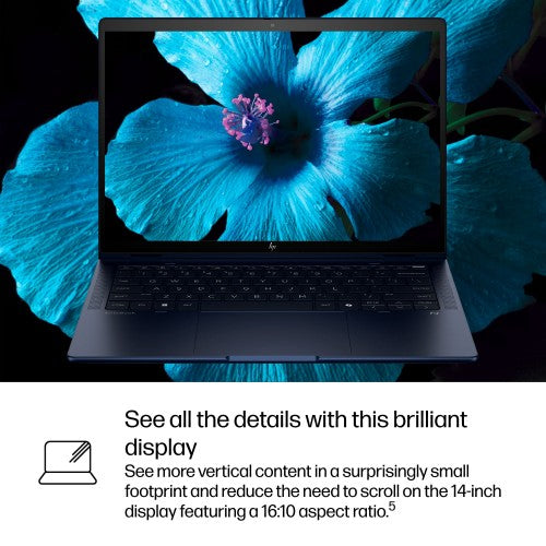 HP EliteBook X Flip G1i Next Gen AI PC Copilot+ PC Intel Core Ultra 7 258V Hybrid (2-in-1) 35.6 cm (14") Touchscreen WUXGA 32 GB LPDDR5x-SDRAM 1 TB SSD Wi-Fi 7 (802.11be) Windows 11 Pro Blue
