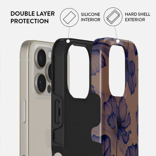 BURGA Velvet Nigh mobile phone case 16 cm (6.3") Cover Black, Blue, Brown