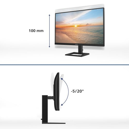 Philips 1000 series 24E1N1300AE/00 computer monitor 60.5 cm (23.8") 1920 x 1080 pixels Full HD LCD Black