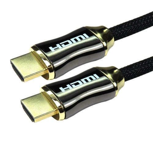 Cables Direct HDMI/HDMI M/M 0.5m HDMI cable HDMI Type A (Standard) Black, Gold