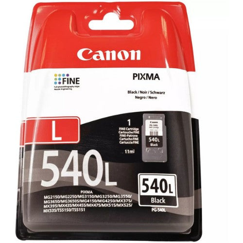 Canon 5224B001/PG-540L Printhead cartridge black pigmented, 300 pages ISO/IEC 24711 11ml for Canon Pixma MG 2150/MX 370