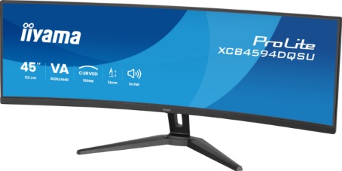iiyama ProLite XCB4594DQSU-B1 computer monitor 113 cm (44.5") 5120 x 1440 pixels Dual QHD LED Black