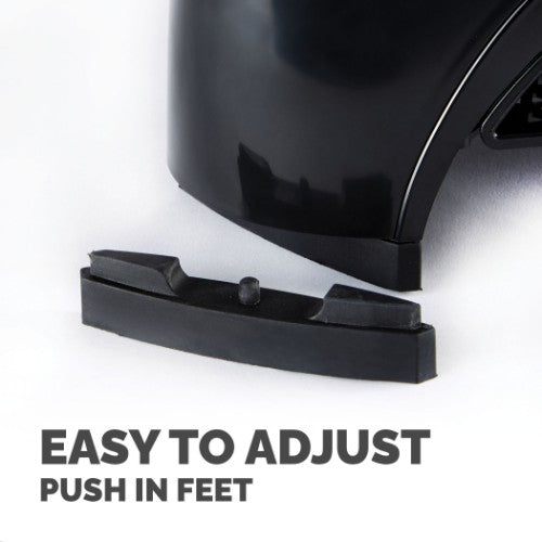 Fellowes Computer Monitor Stand with 3 Height Adjustments - Smart Suites Monitor Riser - Ergonomic Adjustable Monitor Stand for Computers - Max Weight 10KG/Max Size 21" - Black