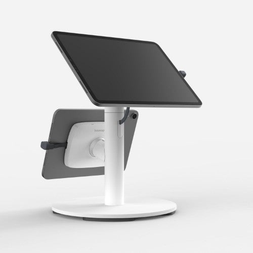 Bouncepad Core Twin + Counter Base | Compatible with All USB-C | White