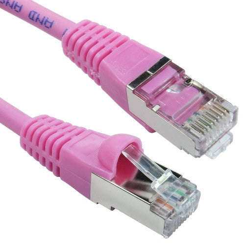 Cables Direct ART-100-HP networking cable Pink 0.25 m Cat6a S/FTP (S-STP)