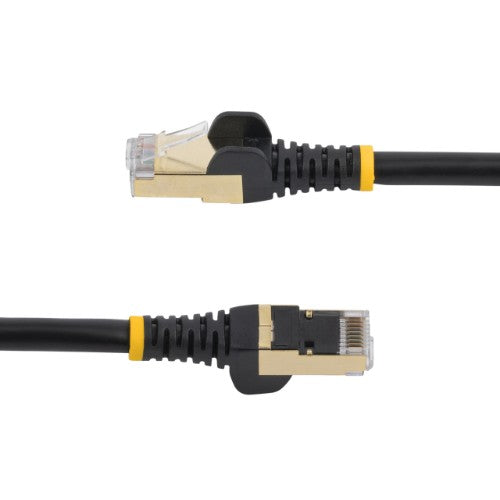 StarTech.com 5m CAT6a Ethernet Cable - 10 Gigabit Shielded Snagless RJ45 100W PoE Patch Cord - 10GbE STP Network Cable w/Strain Relief - Black Individually Tested/Wiring is UL Certified/TIA