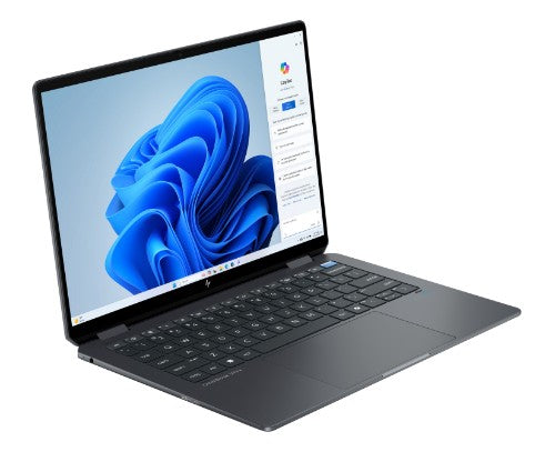 HP OmniBook Ultra Flip 14-fh0006na Copilot+ PC Intel Core Ultra 7 256V Hybrid (2-in-1) 35.6 cm (14") Touchscreen 3K 16 GB LPDDR5x-SDRAM 1 TB SSD Wi-Fi 7 (802.11be) Windows 11 Home Black, Grey