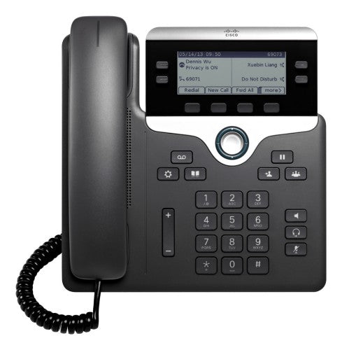 Cisco IP Business Phone 7841, 3.5-inch Greyscale Display, Class 1 PoE, Supports 4 Lines, 1-Year Limited Hardware Warranty (CP-7841-K9=)