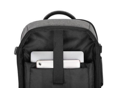 Manhattan Rome Notebook Travel Backpack 17.3", Two Sleeves for Most Laptops Up To 17.3" and Tablets Up To 11", Aircraft-friendly Carry-on, 40L Capacity, Multiple Accessory Pockets, Three Soft Clamshell Cases, Two Handles, Stowable Shoulder Straps, Light G