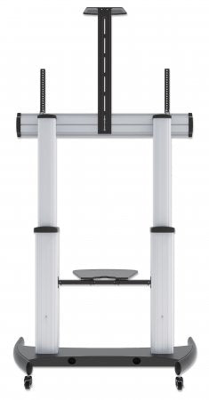 Manhattan Trolley Mount Stand for TV & Monitors, For screens: 60" to 100",VESA compatibility:all between 200x200 to 800x600mm -check the dimensions of the four mounting holes on back of screen to ensure it fits,Max 100kg,Height adjustable 1200 to 1685mm,L