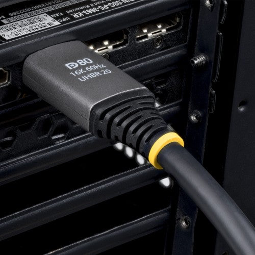 StarTech.com 50cm DisplayPort 2.1 Cable, VESA Certified DP80 DisplayPort Cable, Uncompressed 10K/8K 60Hz, 16K 60Hz/8K 240Hz w/DSC 1.2a, DP 2.1 Monitor Cord
