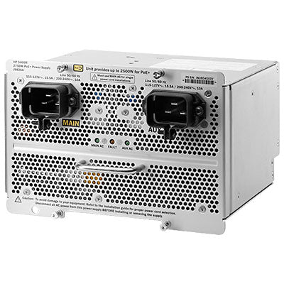HPE Aruba Networking Aruba 5400R 2750W PoE+ zl2 network switch component Power supply