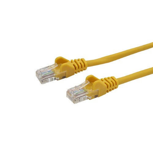 connektgear 2m RJ45 CAT5e UTP Stranded Flush Moulded Network Cable - 24AWG - Yellow