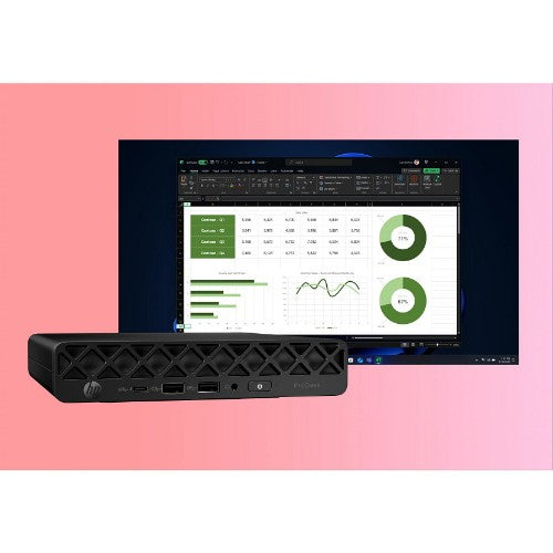 HP ProDesk 4 Mini G1i AI Intel Core Ultra 5 235T 24 GB DDR5-SDRAM 512 GB SSD Windows 11 Pro Mini PC AI PC Black