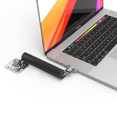 Compulocks Dual Head Coiled T-bar Security Keyed Cable Lock