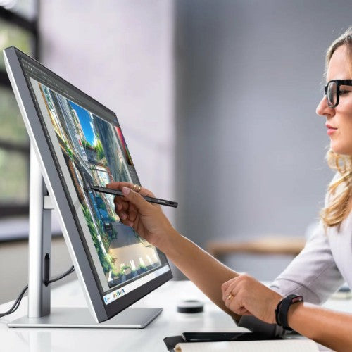 ALOGIC 32C4KPDWT computer monitor 81.3 cm (32") 3840 x 2160 pixels 4K Ultra HD LED Touchscreen Multi-user Black, Silver