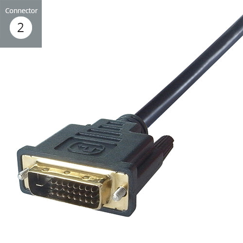 connektgear 3m DisplayPort to DVI-D Connector Cable - Male to Male Gold Connectors