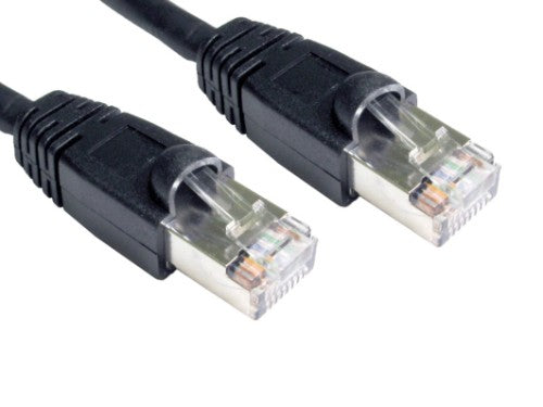 Cables Direct B6ST-700K networking cable Black 0.5 m Cat6 F/UTP (FTP)