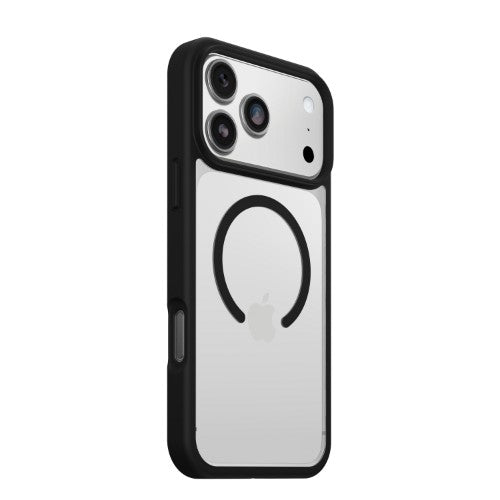 OtterBox React MagSafe Series for Apple iPhone 17 Pro Max, Black Crystal, transparent/black