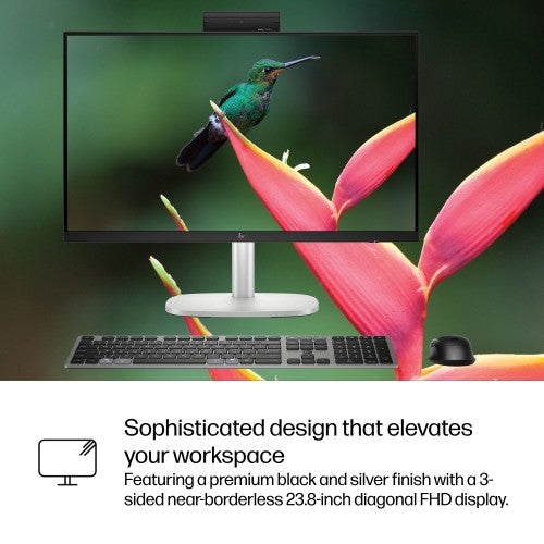 HP EliteStudio 8 G1i AI PC Intel Core Ultra 5 235 60.5 cm (23.8") 1920 x 1080 pixels All-in-One PC 16 GB DDR5-SDRAM 512 GB SSD Windows 11 Pro Wi-Fi 7 (802.11be) Silver