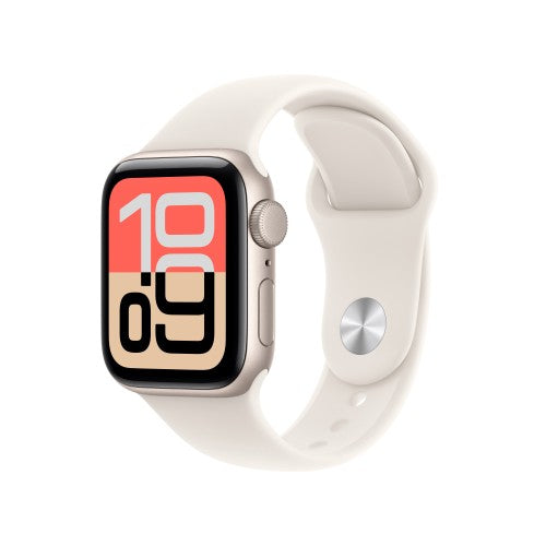 Apple Watch SE (3nd generation) SE 3 GPS 40mm Starlight Aluminium Case with Starlight Sport Band - S/M