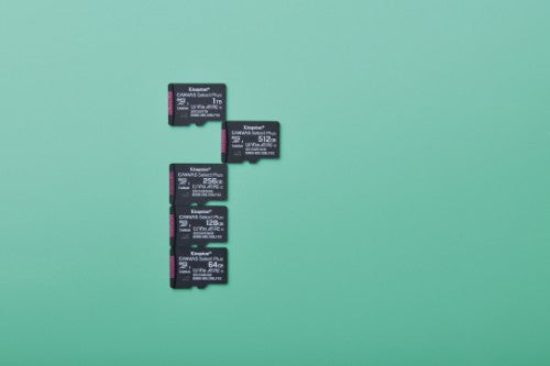 Kingston Technology 64GB micSDXC Canvas Select Plus Gen3 100R A1 Single Pack w/o ADP