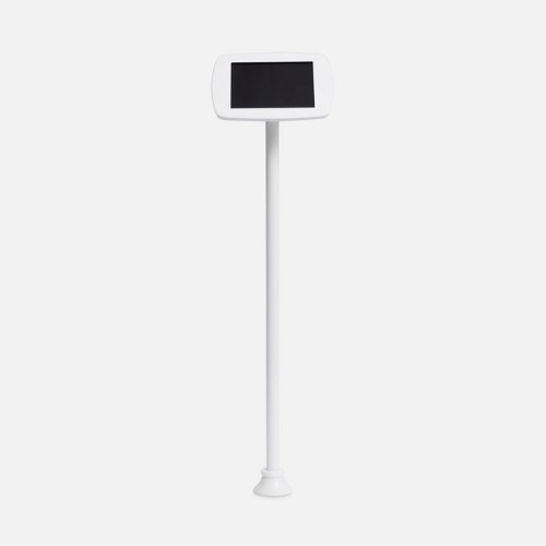 Bouncepad Original Floorstanding Slim with USB Cable | Exposed Front Camera and Home Button | White | Samsung Galaxy Tab A9 and A11 8.7 Inch (2023 - 2025)