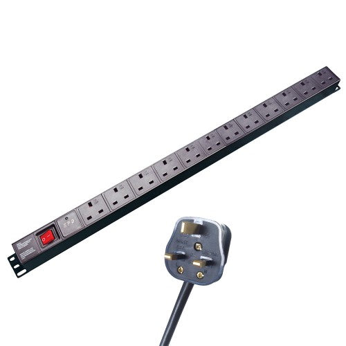 Computer Gear 27-12030S/UK/RM Black power distribution unit PDU