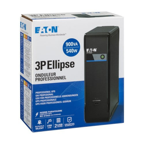 Eaton 3P900UI uninterruptible power supply (UPS) Standby (Offline) 0.9 kVA 540 W 4 AC outlet(s)