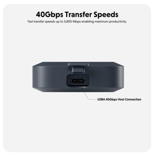 HYPER HD5001GL storage drive enclosure SSD enclosure Black M.2