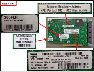 HPE Q9V07B interface cards/adapter Internal