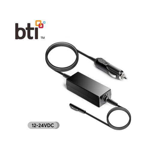 BTI 100W Car charger for Microsoft Surface Laptop Surface Book 1 and 2 Surface Pro 4 5 6 7 Surface Pro X