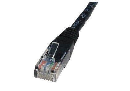 Cables Direct 2m Cat5e networking cable Black