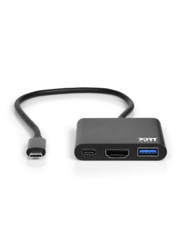 Port Designs PORT Connect DOCKING MINI TYPE C HDMI + USB3 + USB-C PD Docking Station