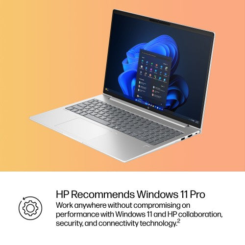 HP ProBook 4 G1iR Intel Core 7 150U Laptop 40.6 cm (16") WUXGA 16 GB DDR5-SDRAM 512 GB SSD Wi-Fi 6E (802.11ax) Windows 11 Pro Silver