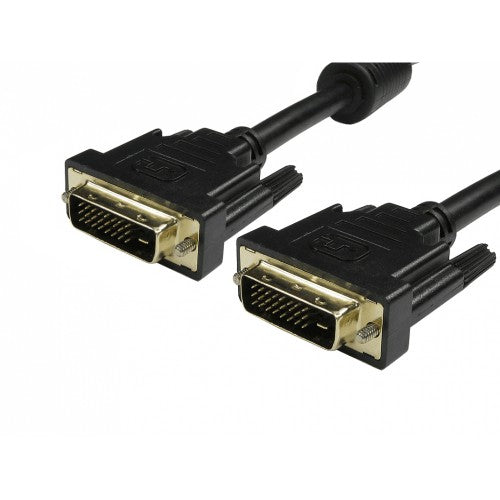 Cables Direct 99DVDUAL-202 DVI cable 2 m DVI-D Black