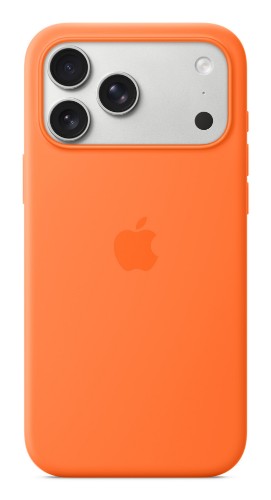 Apple iPhone 17 Pro Max Silicone Case with MagSafe – Orange