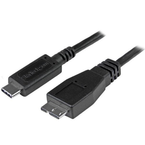 StarTech.com 3ft (1m) USB-C to Micro USB-B Cable, USB 10Gbps, Data Cord, 3A, USB C to Micro-B Data Transfer Cable