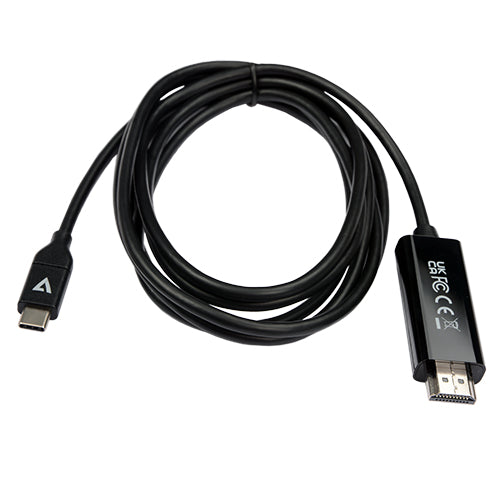V7 V7UCHDMI-2M video cable adapter USB Type-C HDMI Black