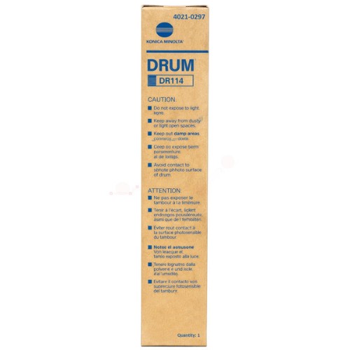 Konica Minolta 4021-0297-01/DR-114 Drum unit, 40K pages for KM Bizhub 164/215/Konica 7115/Minolta DI 152