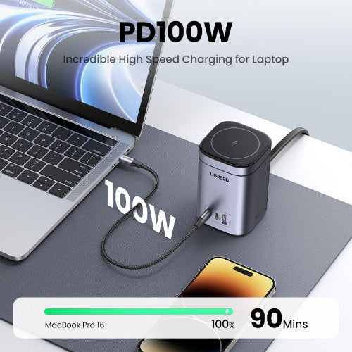 Ugreen 15169 mobile device charger Mobile phone AC, USB Indoor