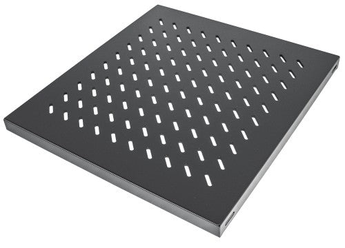 Intellinet 19" Fixed Shelf, 1U, 525mm Depth, Max 50kg, Black